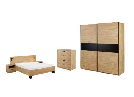 Slaapkamer Clara met bed 160x200cm - kleerkast 200cm