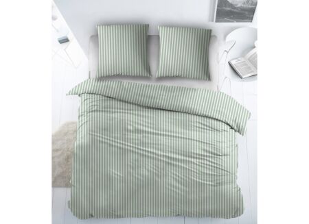 Dekbedovertrek 240 x 220 cm - flanel - iris green