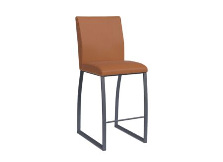 Barstoel Elite ZH66cm - lederlook - bruin