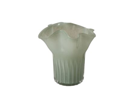 Vaas Sagia H20cm - glas - lichtgroen