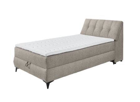 Bedbox Atlantis 120x200cm met opbergruimte stof zand