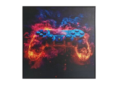 Print op canvas Gaming 50x50cm