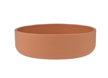 Voerbak Sili 350ml - silicoon - terracotta