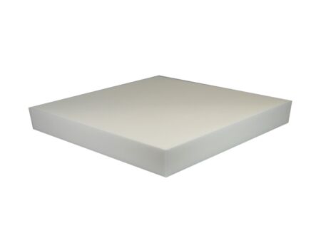 Stoelkussen mousse 38x38cm wit
