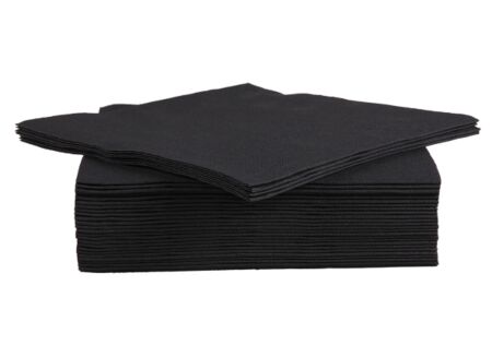 Serviette CT Prof 38x38cm zwart, 40 stuks