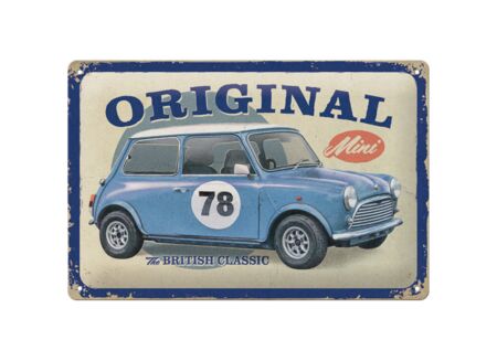 Plakkaat The British Classic 20x30cm - metaal - blauw
