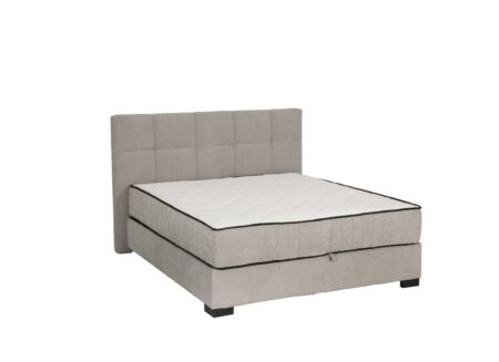 Bedbox Nagol A 120x200cm met opbergruimte stof zilver
