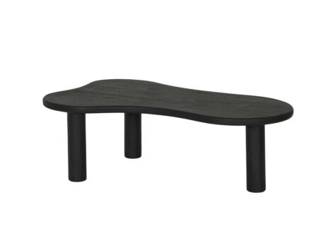 Salontafel Yeo hout massief zwart