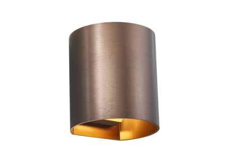 Wandlamp geborsteld brons 40W G9