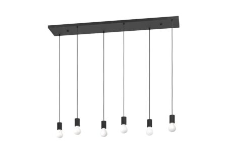 Hanglamp Nogalte 130x22cm 6x40W E27