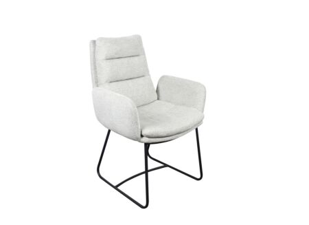 Stoel Crux 67x62x93cm - stof - cream