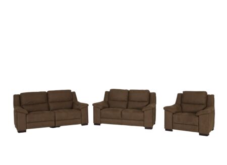 Zetel Berry 2,5+2+1-zit - stof - cognac met relax