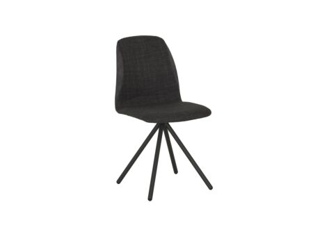 Draaistoel Genua 45,5x59x86,5cm - stof - grafiet & grijs