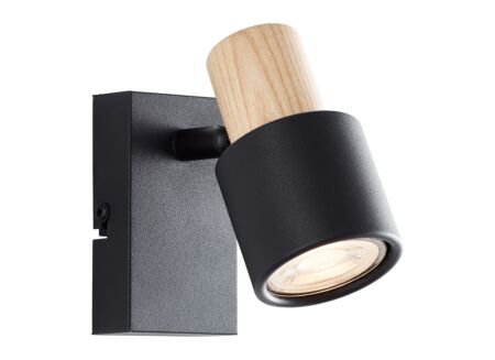 Wandspot Pini Zwart 10W GU10