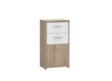 Commode Best Chest 40x30x78cm - decor - sonoma eik & wit
