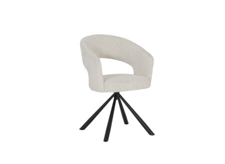 Draaistoel Guppy 60x56x79,5cm - stof - beige