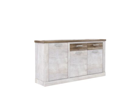 Kast Duro 174x41x90cm - meubelplaat - pine white/antique oak