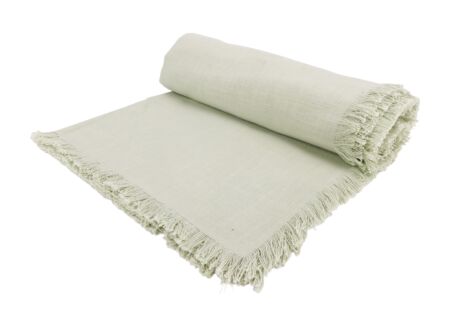 Tafelkleed Franjes 250x140cm - katoen - groen