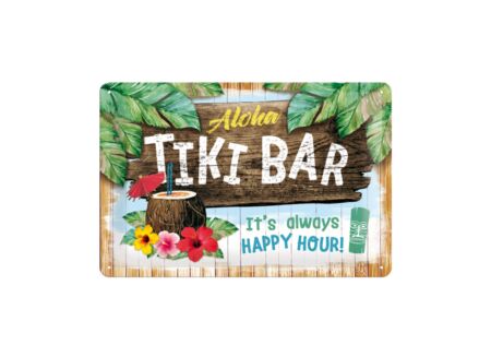 Plakkaat 20x30cm Tiki Bar