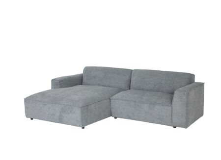 Hoeksalon Sumare 280x182cm - stof - blauw