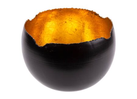 Theelichthouder Black H15cm
