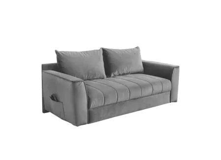 Zetelbed Rick 2-zit - 191x92cm - stof - lichtgrijs