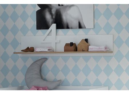 Wandplank Hilja 95x20x20cm wit