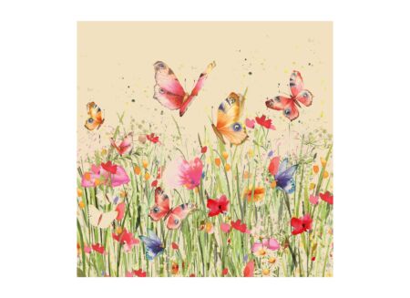 Serviette Flowerfield 33x33cm - papier - multicolor 20 stuks