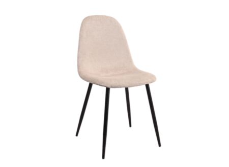 Stoel Charlton 44x53x87cm - stof - champagne