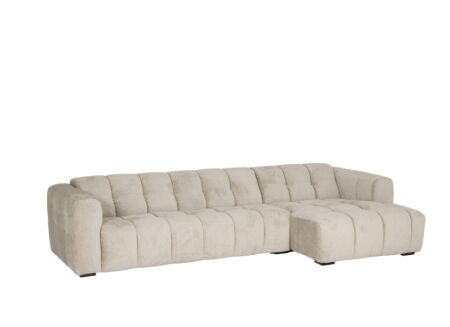 Hoeksalon Alps 3+1-zit - stof - beige