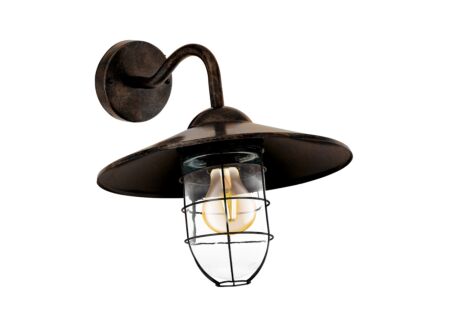 Wandlamp Melgoa koper 60W E27