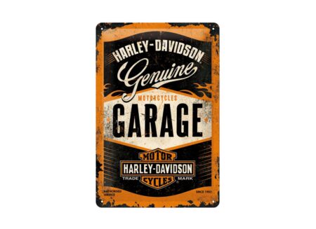 Plakkaat Harley Garage 20x30cm - metaal - meerkleurig