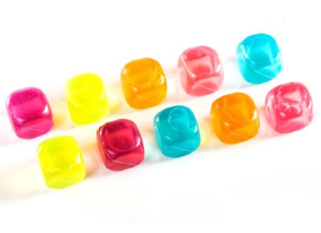 Ijsblokjes 2x2x2cm herbruikbaar, 10 stuks