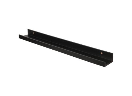 Wandplank Bergen 70x10x5cm - hout - zwart