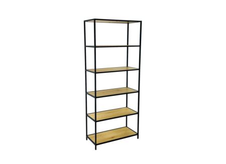 Opbergrek Tower 77x35x185cm - melamine/metaal - wild oak