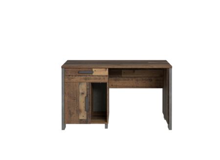 Bureau Clif 127x60cm - meubelplaat - old wood/beton