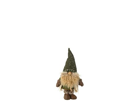 Figuur Kabouter H44cm - stof - multicolor