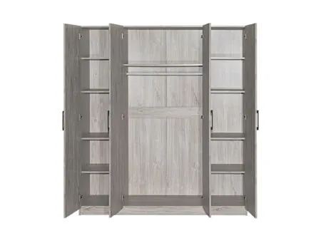 Garde-robe Elmo 160cm - décor - new grey oak