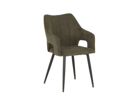 Stoel Daly 55x60x86cm - polyestervezel - groen