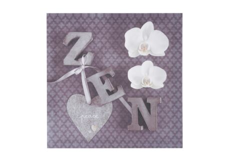 Print op canvas Zen 28x28cm