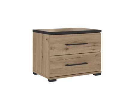Nachtkastje Emma 52x40x35cm - melamine - copper oak
