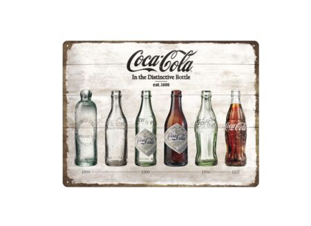 Plakkaat Coca Cola 40x30cm  - metaal - multicolor