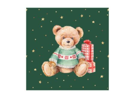 Serviette Teddy On 33x33cm - papier - multicolor - 20 stuks