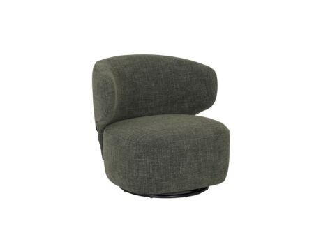 Draaifauteuil 80x81x70cm - katoen - chacha groen