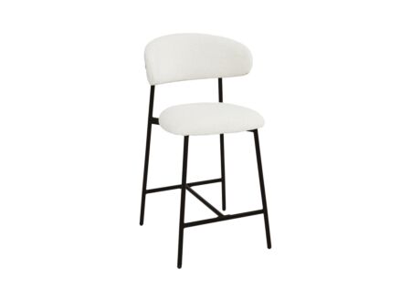 Barstoel Luke 2.0 ZH65cm - bouclé - wit