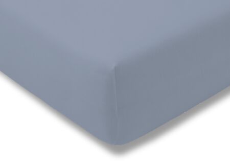 Hoeslaken 180x200/200x220cm - katoen - jeans