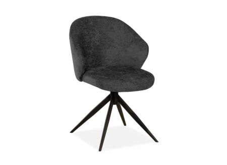 Stoel Jane Movie 57x66x87cm - stof - antraciet