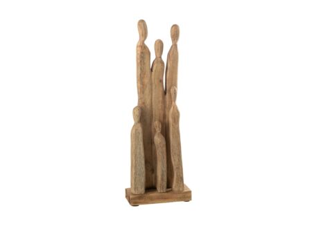 Figuur Groep H60cm - hout massief - naturel