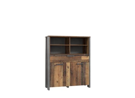 Commode Clif 107x42x128cm - decor - old wood/beton