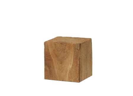 Zuil Kubus 15x15x15cm - eik massief - naturel